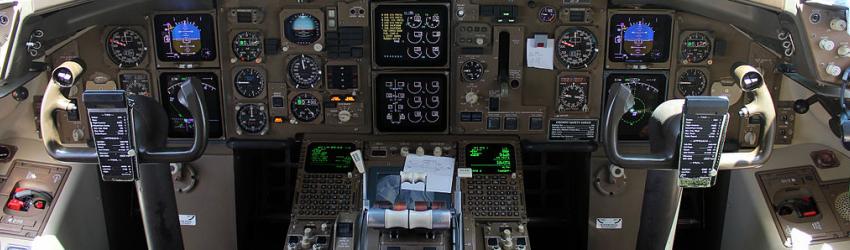 BogiDope, cockpit image of a B-757.