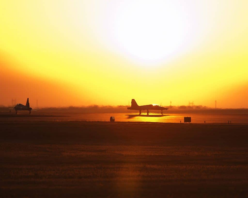 BogiDope, T-38's taxi for an early morning takeoff at Sheppard AFB, TX Euro-Nato Joint Jet Pilot Training (ENJJPT) syllabus.