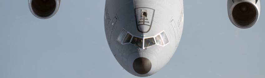 BogiDope, a KC-10 about to receive gas from a tanker.